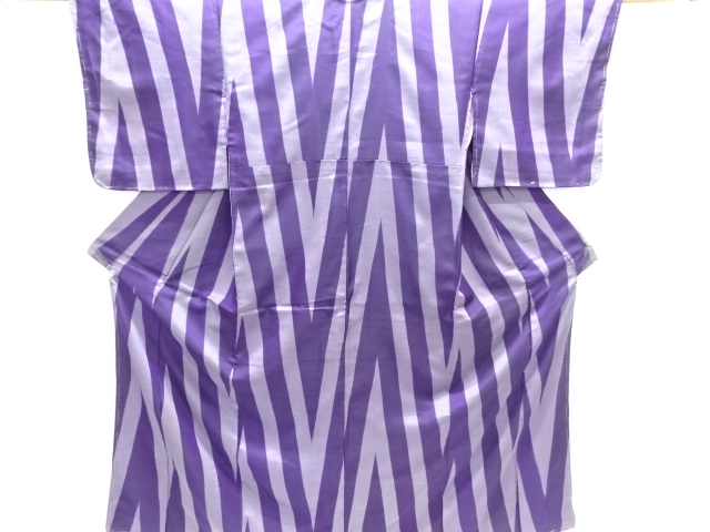 JAPANESE KIMONO / ANTIQUE OMESHI KIMONO / TAISHO ROMAN STYLE / WOVEN ABSTRACT